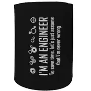 Alcohol Stubby Holder - Engineer Never Wrong - Funny Novelty Birthday Gift Joke Beer Can Bottle