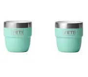YETI 4 OZ Rambler Stackable Cups 2-Pack (seafoam) New