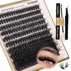 Lash Extension Kit 10-18Mm Fluffy Lash Clusters 200D Individual Eyelashes