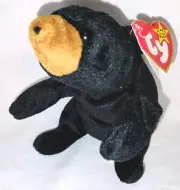 Blackie Beanie Baby 1993 w/Pvc's And Tag Errors