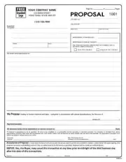 250 General Proposal / 2 Part Carbonless / 8.5 x 11 / TMG070