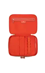 [Anya Hindmarch] Vanity Kit In Burnt Sienna Ah Logo Nylon