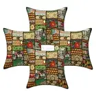 Home Decor Pillow Cover Vintage Bohemian Patchwork Cushion Cover 45 x 45 cm