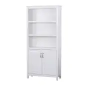 Maestro Furniture Nazma 5-Tier 2-Door Display Shelves Bookcase Storage Cabinet W