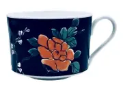 Mikasa Cathy Hardwick IKEBANA A7726 Black Orange Floral Bone China Cup NEW