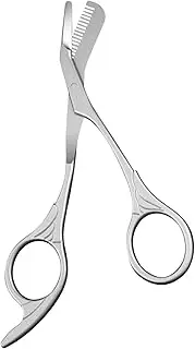 Eyebrow Scissors with Comb - Reusable Nose Hair Scissors,Stainless Steel Makeup Accessories, Portable Shaping Tool for Men, Women
