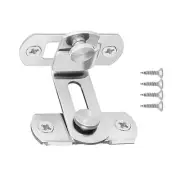 For Door 180/90 Degree Stainless Steel Sliding Door Lock With Screws Accessories