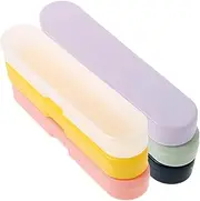 HOUDERCO 6pcs Portable Storage Box Organizer for Items Beads Accessories Vibrant Colors Transparent for Crafts and Travel