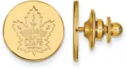 Gold Plated Sterling Silver NHL Toronto Maple Leafs Lapel Pin by LogoArt