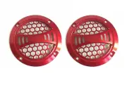 2 Pcs 2 Inch 66 mm Plastic Speaker Cover Grills For Car Audio DJ PA Speaker Red