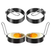 4Pcs Egg Rings 3" Stainless Steel Nonstick Pancake Cooking Ring