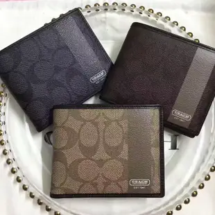 NaNa代購 美國正品 COACH 74102 全新正品 黑色新款 真皮零錢包 男士錢夾 多色可選 附代購憑證 買即送禮