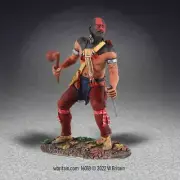 W Britain - Native Warrior Fighting with War Club and Knife #16018