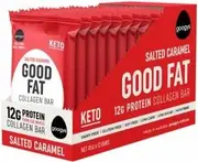 Googys Good Fat Keto Salted Caramel Collagen Bars G/F 12x45g