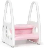 KATARUS Toddler Step Stool for Kids Two Step Standing Tower for Kitchen Counter,