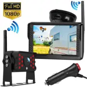 Wireless Camera Reversing Digital Rear View 5" HD Monitor For RV Truck Caravan