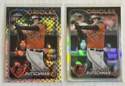 2024 Topps Chrome Adley Rutschman Lot x1 X-Fractor x1 Refractor Orioles