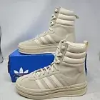 Wmns Adidas Originals Gazelle Suede Boot Platform Shoes / Wonder White / ID6984