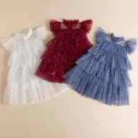 在飛比找ETMall東森購物網優惠-夏季公主裙吊帶網紗兒童無袖背心