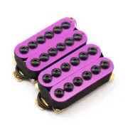 1 Set Purple High Output Guitar Humbucker Pickup Invader Style Bridge & Neck