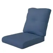 Pocassy Chaise Lounge Cushion Waterproof+Fade Resistant Polyester Olefin Blue