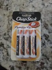 CHAPSTICK LIP BALM PUMPKIN PIE HOLIDAY LIMITED EDITION LIP CARE 0.15 - 3 PACK