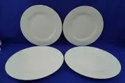 Mikasa Lucerne White (4) Dinner Plates, 11 1/8" (S43)