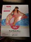 Pool Chair Float Ergonomic Backrest for Upright Seating w/ Handles Pink Justice