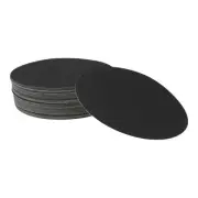 Sandpaper Round 180x180mm 100 Grit 50 Pcs Black Hook & Loop Sanding Sheets