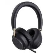 Yealink BH76P-BL-C-UC - Bluetooth Wireless Stereo Headset, UC Edition, Black, ANC, USB-C, USB Cable Charging only, Rectractable Microphone, 35 hours battery life