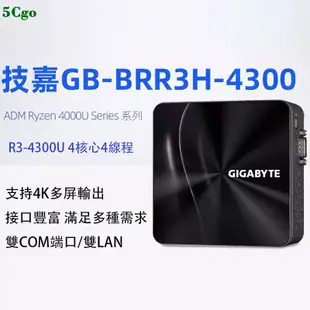 5Cgo.【含稅】技嘉GB-BRR3H-4300 AMD銳龍R3-4300U Brix迷你NUC桌上型電腦主機工控機桌機