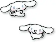 Kiyohara Sanrio RIO-3103 Iron On Mini Patch, Cinnamoroll, Pack of 2, W 1.5 x H 0.7 inches (37 x 17 mm)