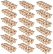 Milisten Flower and Plant Cultivation Trays 20pcs Seedling Trays Garden Nursery Pots