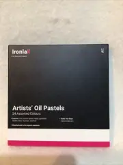Ironlak Artists Oil Pastels Art pastels Blue Colour 24pcs/box - Free Post