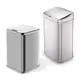 【NINESTARS】 輕奢髮絲銀不銹鋼感應垃圾桶50L+10L(自動開闔/緩降減音/超大容量/紅外線感應)