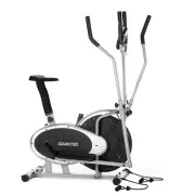 Powertrain 3-In-1 Elliptical Cross Trainer Exercise Bike With Resistance Bands S
