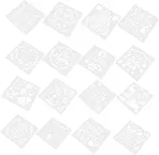 16Pcs Cartoon Easter DIY Drawing Stencils Reusable Templates for Crafts Painting and Home Decor Creative Fun for Easter Activities