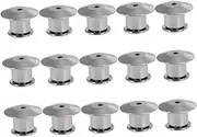 [TEHAUX] 15pcs Flat Head Buckle Cap Pin Backs for Crafts Hat Accessories Hat Pin Jewelry Locking Pin Tie Tacks Pin Back Jewelry Pin Wear-resistant Pin Keeper Locking Clasp Pin Clutch Silver