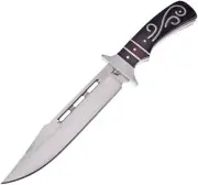 Frost Cutlery Black Hills Full Tang Fixed Blade Outdoor Knife w/ Nylon Belt Shea