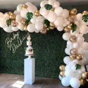 100pcs Balloon Strip Arch Garland Kit Palm Leaf Baby Shower Birthday Party Decor