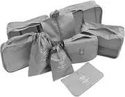 FOMIYES 1 Set Travel Storage Bag Set Bags Travel Storage Beige Laundry Voyage Tag with Carry Clothes Clothing Organizer Large Tags Organizing Toiletry Carry- Shoes Seal Item Polyester Grey