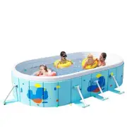 Non-Inflatable Swimming Pool, Portable Kiddie Pool for Kids and Adults, Folda...