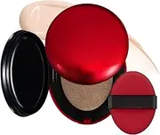 Waterproof Flawless Air Cushion Foundation, Cushion Foundation Makeup for Glass Skin, Full Coverage Foundation with Lightweight and Breathable Easy Application for All skin Types (17C, One Size)