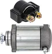 Starter Motor Solenoid Kit,Compatible With Kawasaki Bayou 300 KLF300B KLF300C 21163-1141 21163-1080 21163-1249 27010-1314 ATV