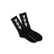 Fallen Footwear Step & Repeat Padded Heel and Toe Sock - Black / White