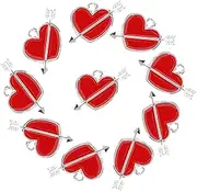 [HAPINARY] 10pcs Necklace Pendant Cupid Charm Stewing Clay Pot Phone Case Flatback Charms Valentines Day Pendant Heart Jewelry Gold Necklaces Jewelry Pendant Stew Pot Bracelet