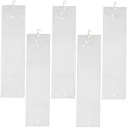 NULYLU 5pcs Clear PVC Wig Storage Bags with Hook Portable Hanging Pouch for Hair Extensions for Display and Organization Stylish and Practical Hair Care
