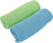 Milisten 2pcs Cool Towel Towel Microfibre Gym Towel Cold Sports Towel Outdoor Sports Towel Quick Drying Towel Sweat Absorbent Towel Towels Sweat-Absorbent Towel Polyester