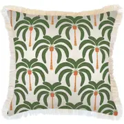 Cushion Cover-Coastal Fringe-Costa Del Sol White-60cm x 60cm