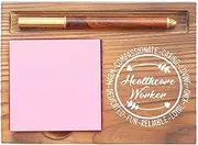 Healthcare Worker Gifts Sticky Note Holder, Warm Caring Appreciation Gifts for Healthcare Worker Nurses Medical Professionals Graduation Retirement EDP147